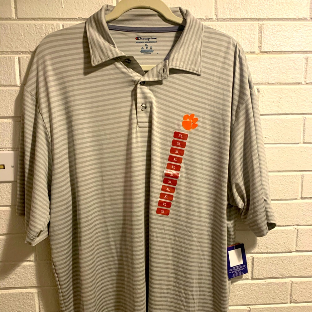Clemson Champion Golf Polo NWT